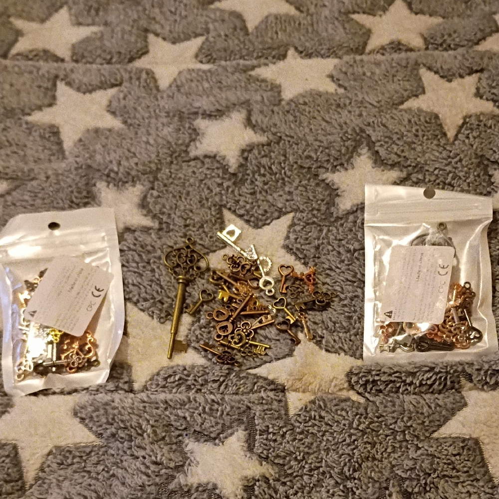Vintage Style Key Charms